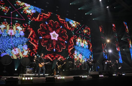 Rock band DDT gives concert in Moscow