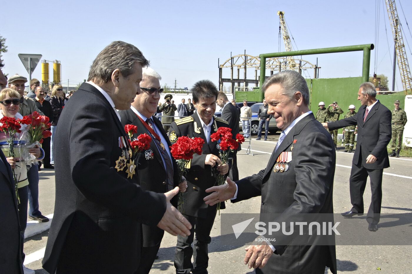 Meeting of Boris Gromov, Lev Leshchenko, Vladimir Vinokur and Oleg Gazmanov