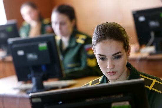 Female cadets at Mozhaisky Military Space Academy
