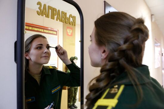 Female cadets at Mozhaisky Military Space Academy