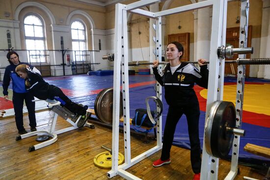 Female cadets at Mozhaisky Military Space Academy