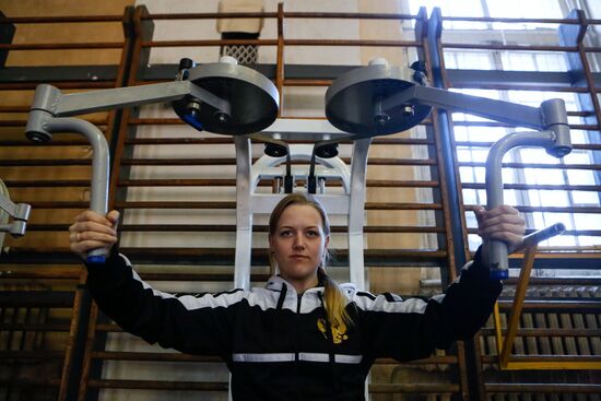 Female cadets at Mozhaisky Military Space Academy