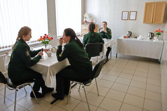 Female cadets at Mozhaisky Military Space Academy