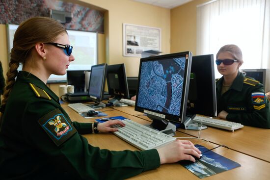 Female cadets at Mozhaisky Military Space Academy
