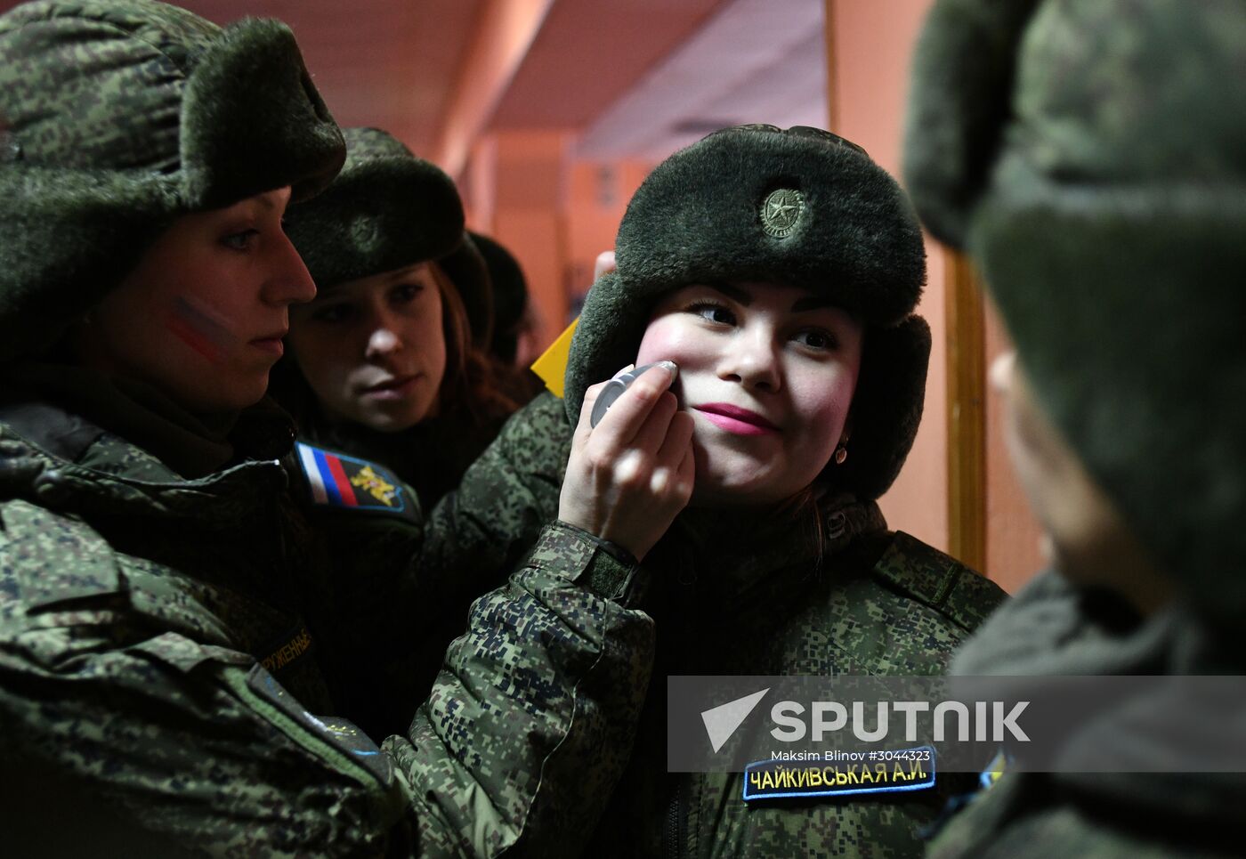 Makeup for Camouflage beauty contest