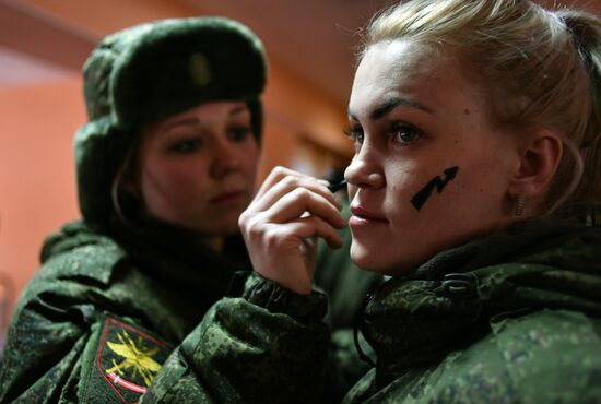 Makeup for Camouflage beauty contest