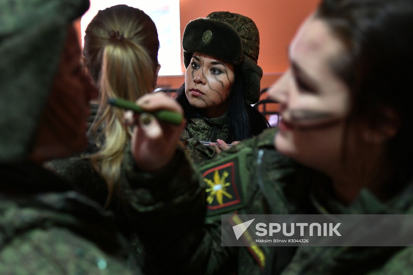 Makeup for Camouflage beauty contest