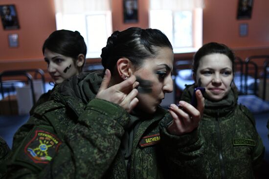 Makeup for Camouflage beauty contest