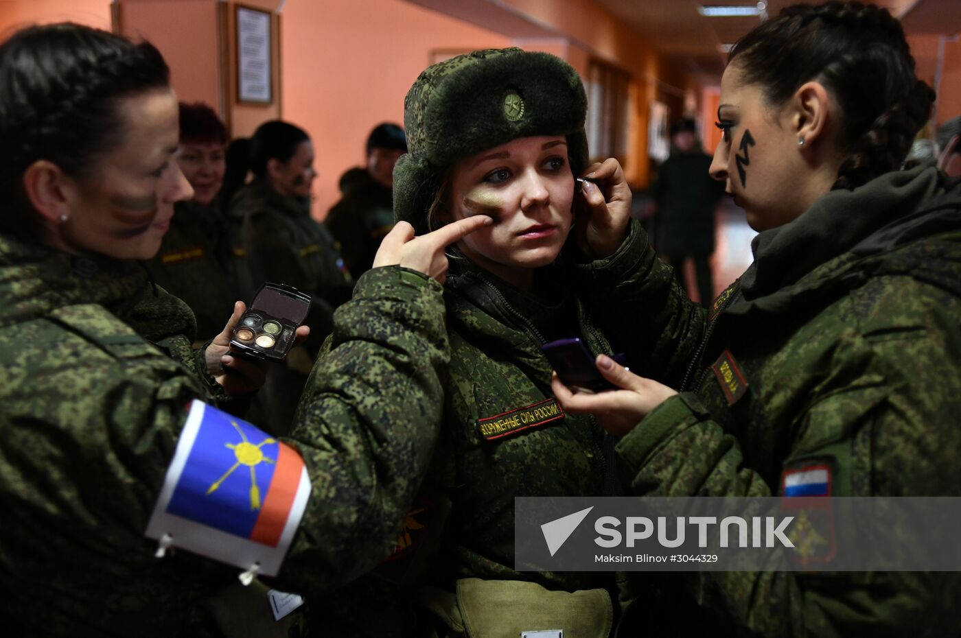 Makeup for Camouflage beauty contest