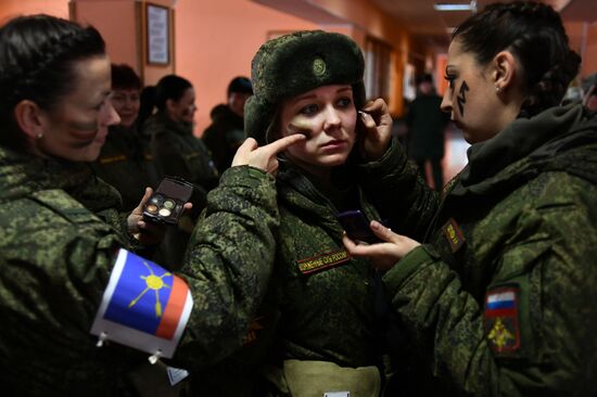 Makeup for Camouflage beauty contest