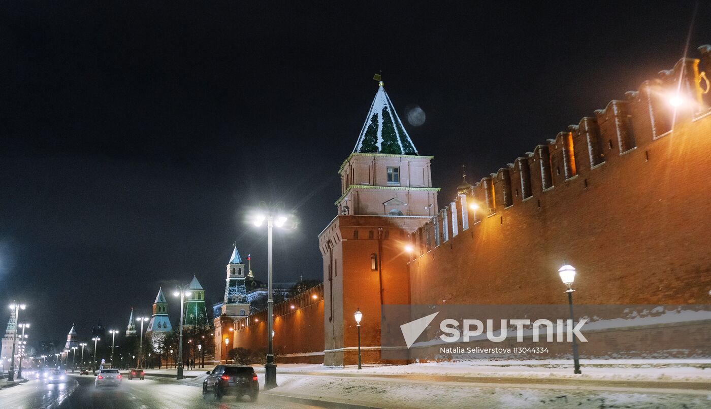 Kremlin Embankment in Moscow