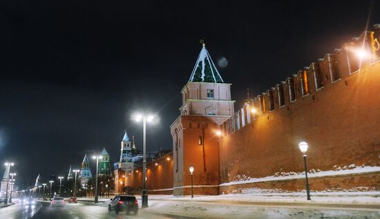 Kremlin Embankment in Moscow