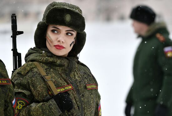Makeup for Camouflage beauty contest