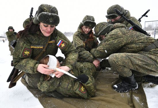 Makeup for Camouflage beauty contest