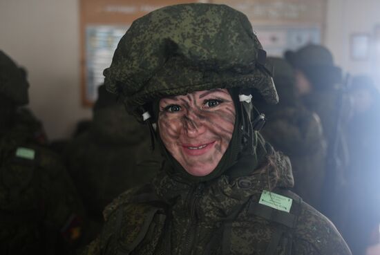 Makeup for Camouflage beauty contest