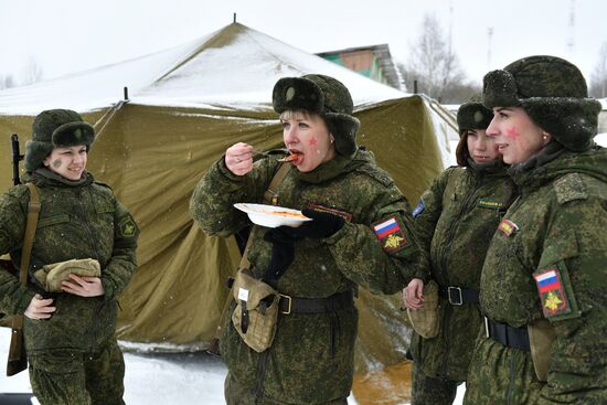 Makeup for Camouflage beauty contest