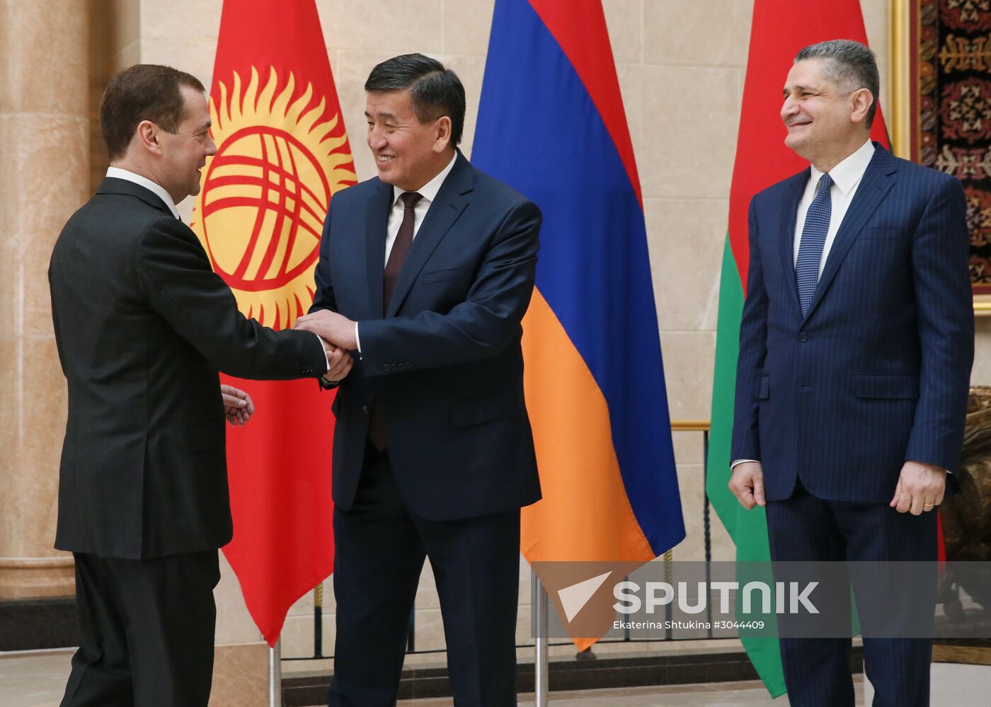Russian Prime Minister Dmitry Medvedev pays an official visit to Kyrgyzstan