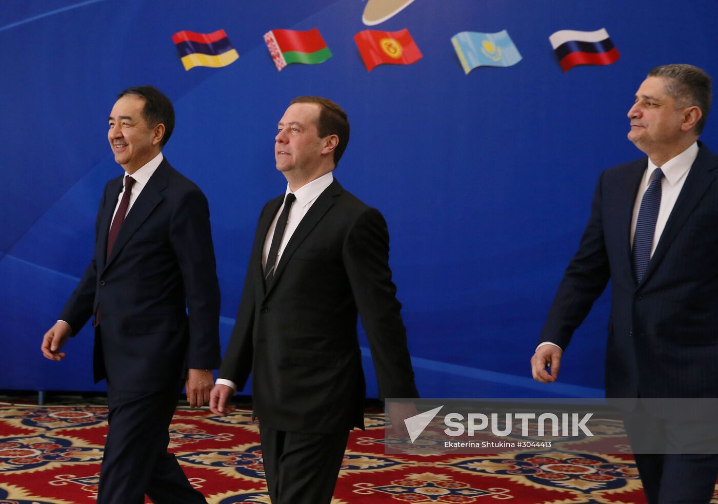 Russian Prime Minister Dmitry Medvedev pays an official visit to Kyrgyzstan