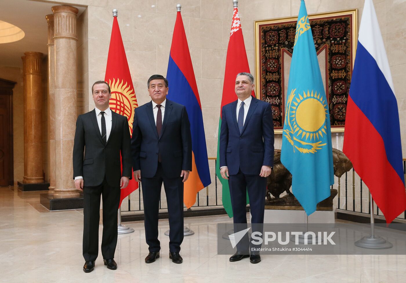 Russian Prime Minister Dmitry Medvedev pays an official visit to Kyrgyzstan
