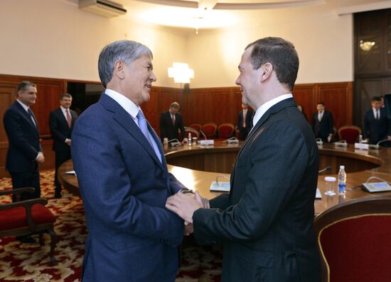 Russian Prime Minister Dmitry Medvedev pays an official visit to Kyrgyzstan