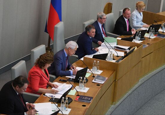 Plenary meeting of the State Duma of the Russian Federation