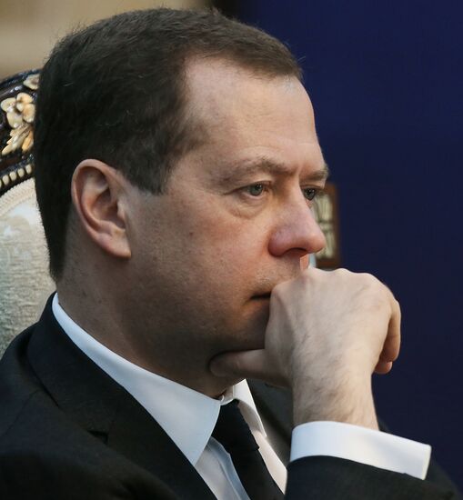 Russian Prime Minister Dmitry Medvedev pays an official visit to Kyrgyzstan