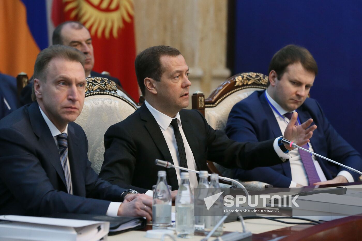 Russian Prime Minister Dmitry Medvedev pays an official visit to Kyrgyzstan