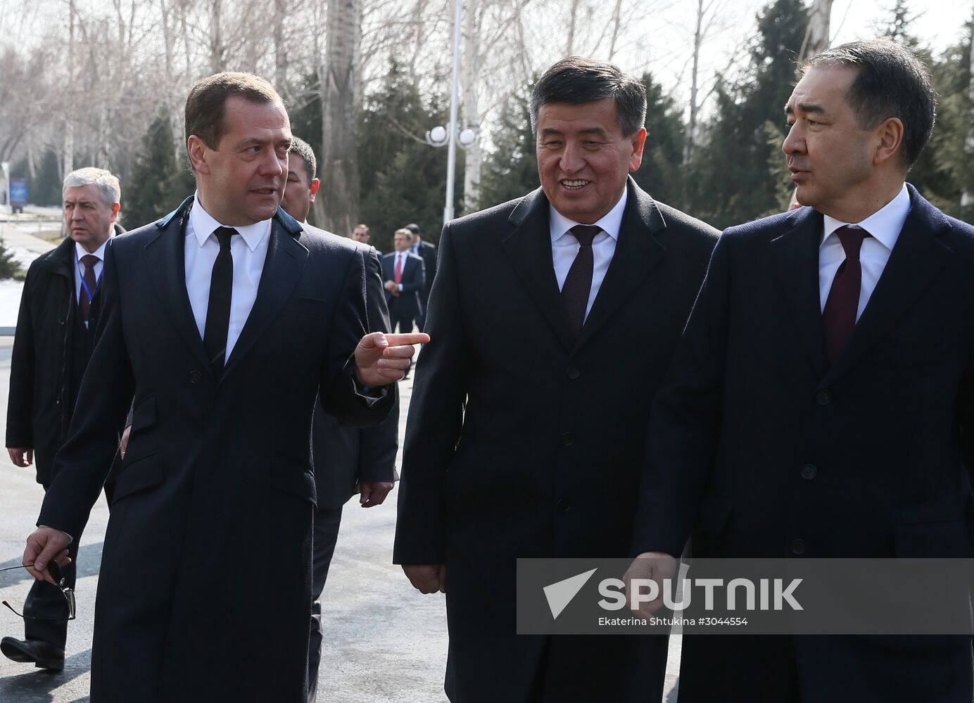 Russian Prime Minister Dmitry Medvedev pays an official visit to Kyrgyzstan