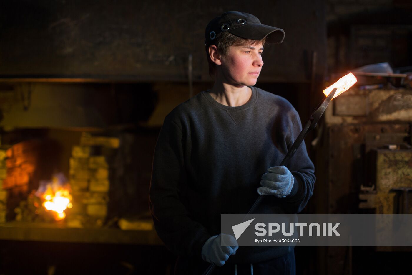 Women in non-traditional jobs. Blacksmith Natalya Zabelina