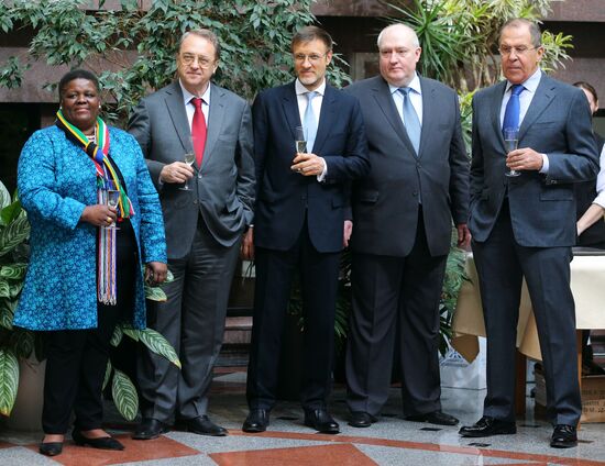 Opening of exhibiton dedicated to 25th anniversary of diplomatic relations between Russia and South Africa