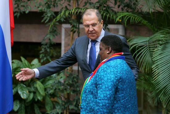 Opening of exhibiton dedicated to 25th anniversary of diplomatic relations between Russia and South Africa