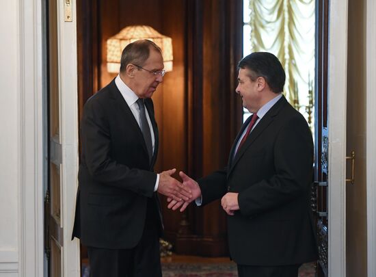 Russian Foreign Minister Sergei Lavrov's meeting with German Foreign Minister Sigmar Gabriel
