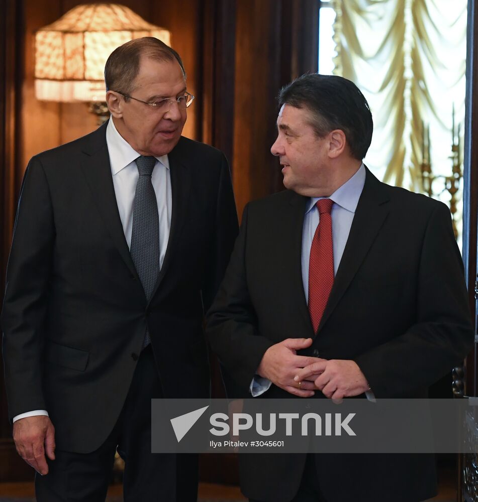 Russian Foreign Minister Sergey Lavrov's meeting with German Foreign Minister Sigmar Gabriel