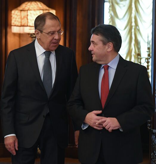 Russian Foreign Minister Sergey Lavrov's meeting with German Foreign Minister Sigmar Gabriel