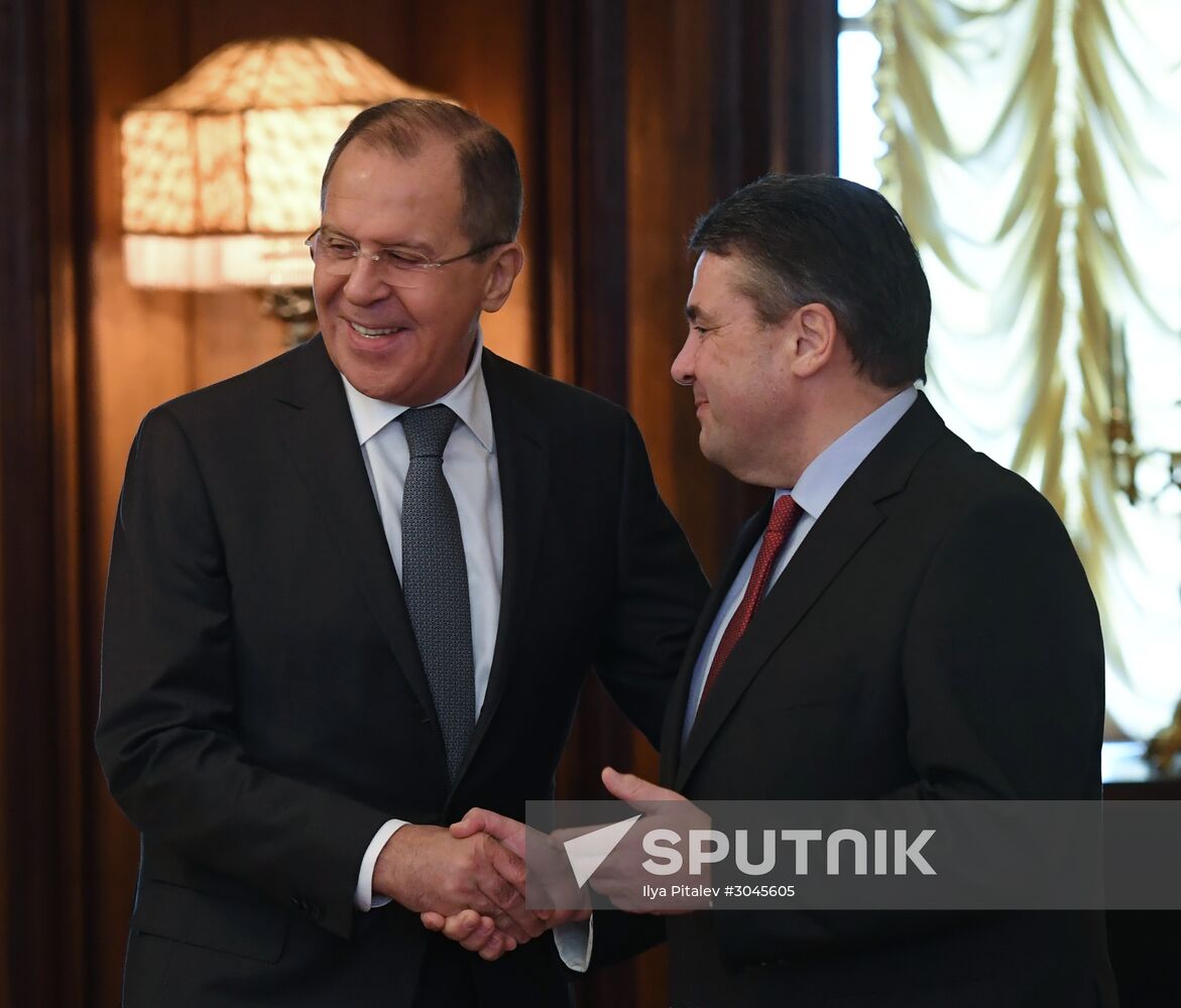 Russian Foreign Minister Sergey Lavrov's meeting with German Foreign Minister Sigmar Gabriel