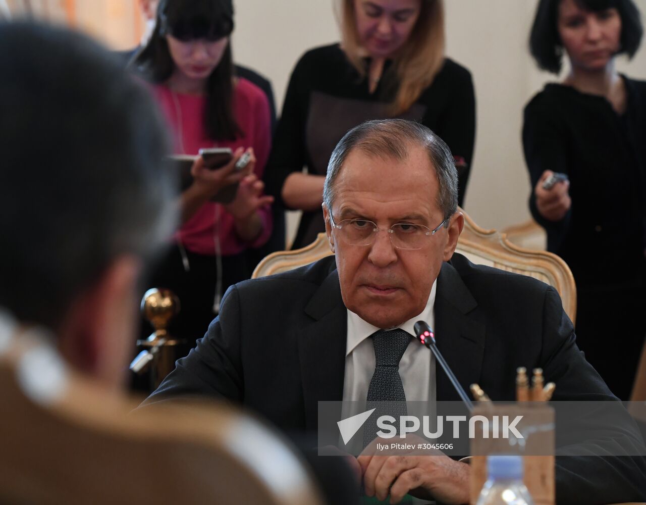 Russian Foreign Minister Sergey Lavrov's meeting with German Foreign Minister Sigmar Gabriel