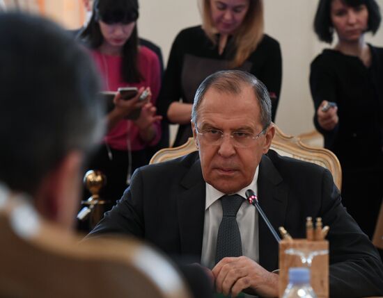 Russian Foreign Minister Sergey Lavrov's meeting with German Foreign Minister Sigmar Gabriel
