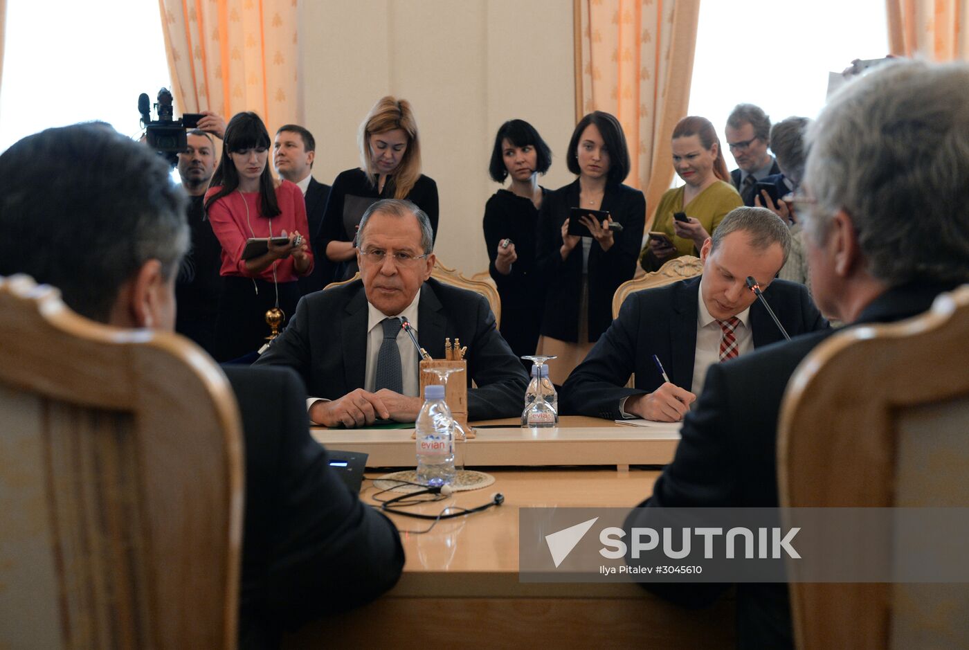 Russian Foreign Minister Sergei Lavrov's meeting with German Foreign Minister Sigmar Gabriel