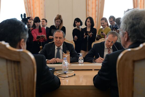 Russian Foreign Minister Sergei Lavrov's meeting with German Foreign Minister Sigmar Gabriel
