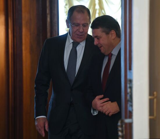 Russian Foreign Minister Sergei Lavrov's meeting with German Foreign Minister Sigmar Gabriel