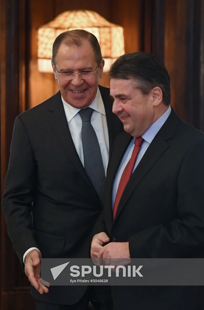 Russian Foreign Minister Sergei Lavrov's meeting with German Foreign Minister Sigmar Gabriel