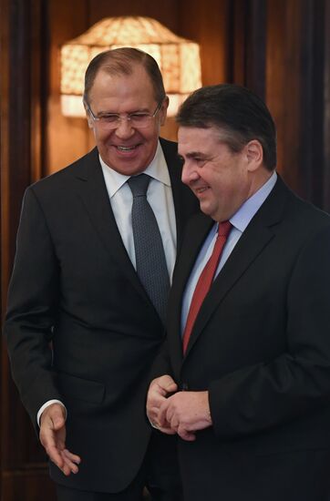 Russian Foreign Minister Sergei Lavrov's meeting with German Foreign Minister Sigmar Gabriel