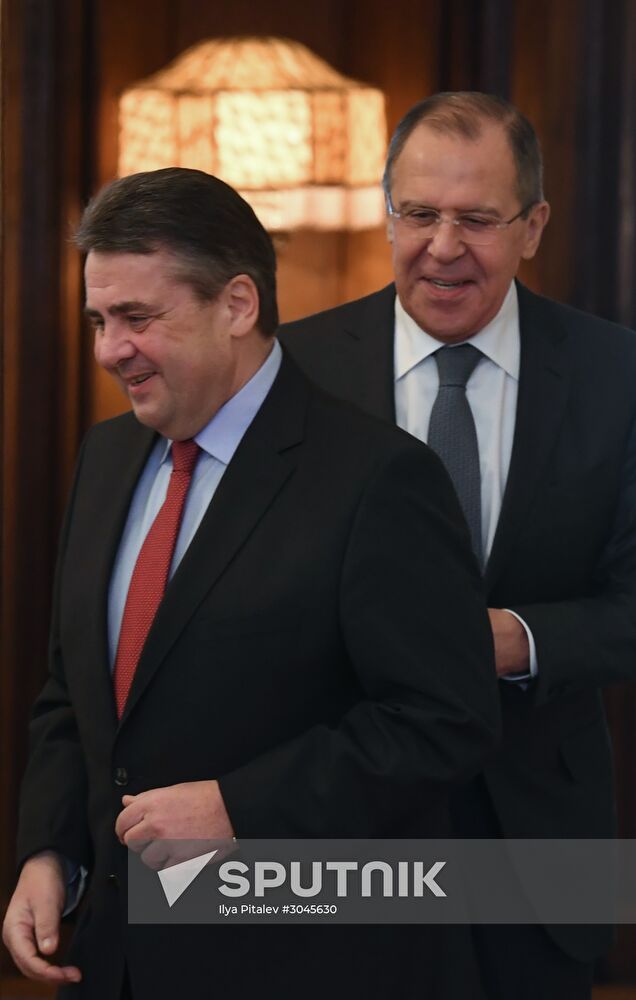 Russian Foreign Minister Sergei Lavrov's meeting with German Foreign Minister Sigmar Gabriel