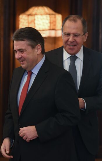Russian Foreign Minister Sergei Lavrov's meeting with German Foreign Minister Sigmar Gabriel