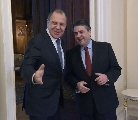 Russian Foreign Minister Sergei Lavrov's meeting with German Foreign Minister Sigmar Gabriel