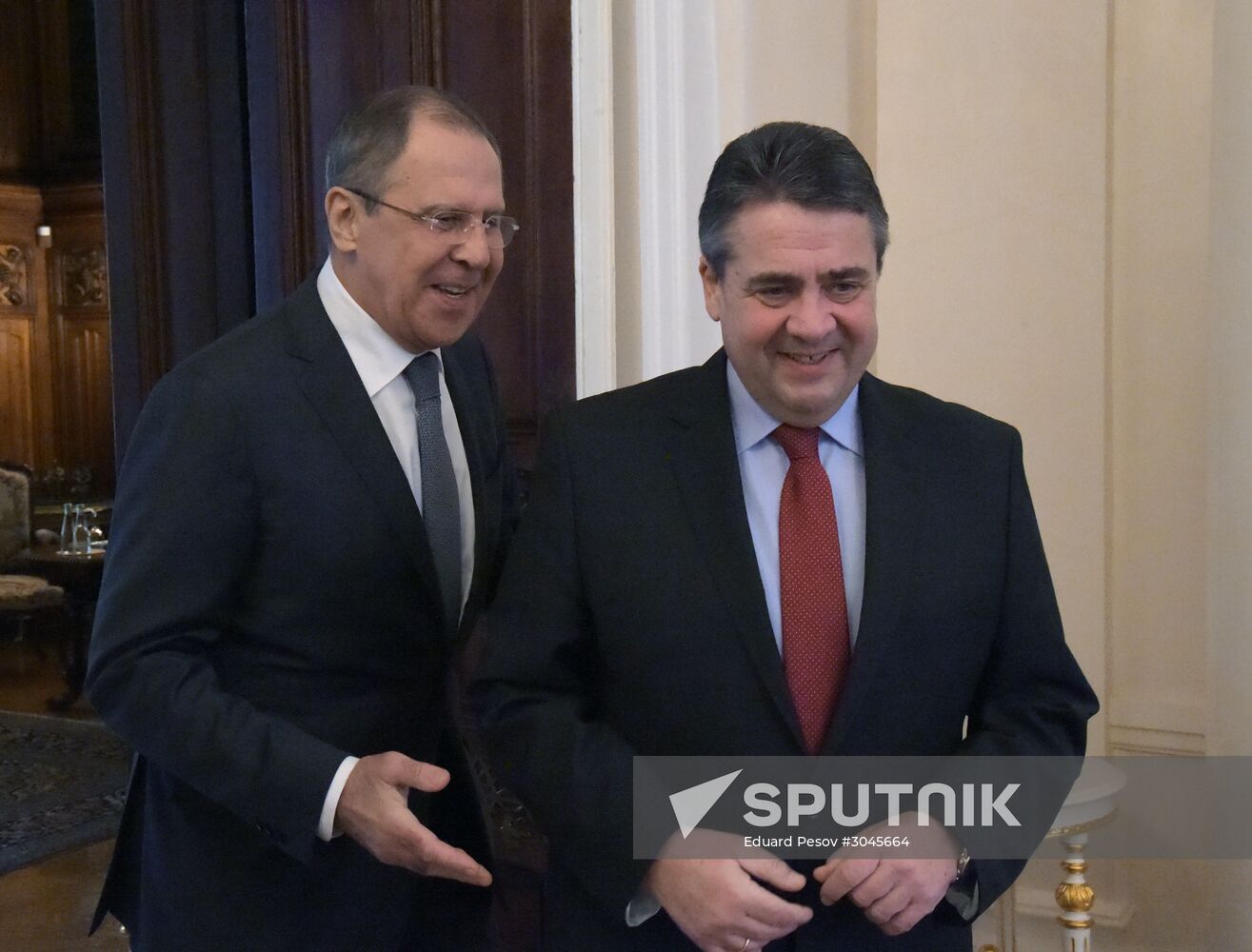 Russian Foreign Minister Sergei Lavrov's meeting with German Foreign Minister Sigmar Gabriel