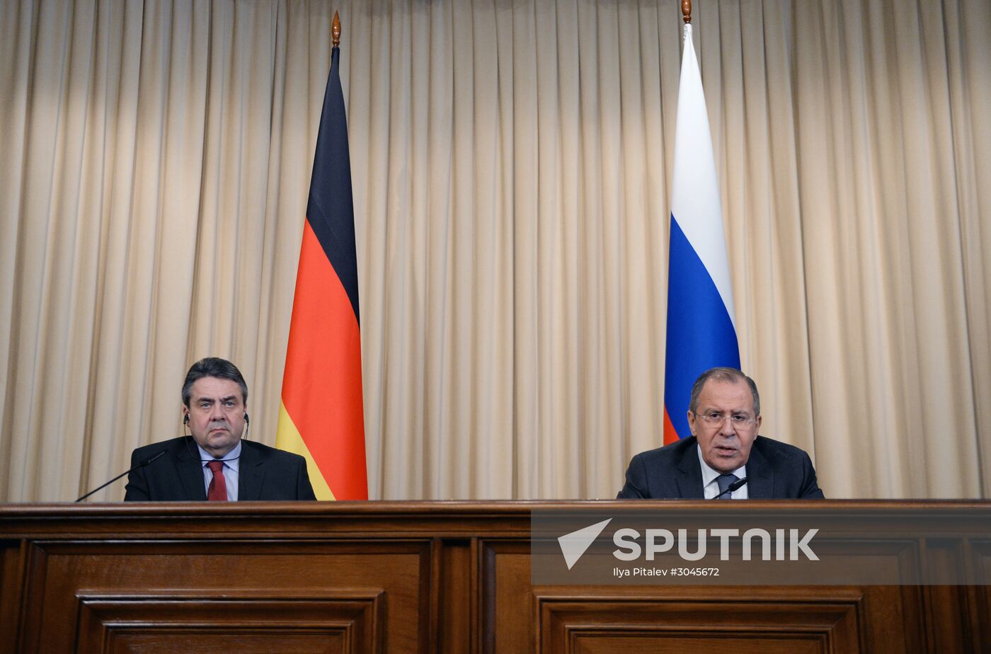 Russian Foreign Minister Sergei Lavrov's meeting with German Foreign Minister Sigmar Gabriel