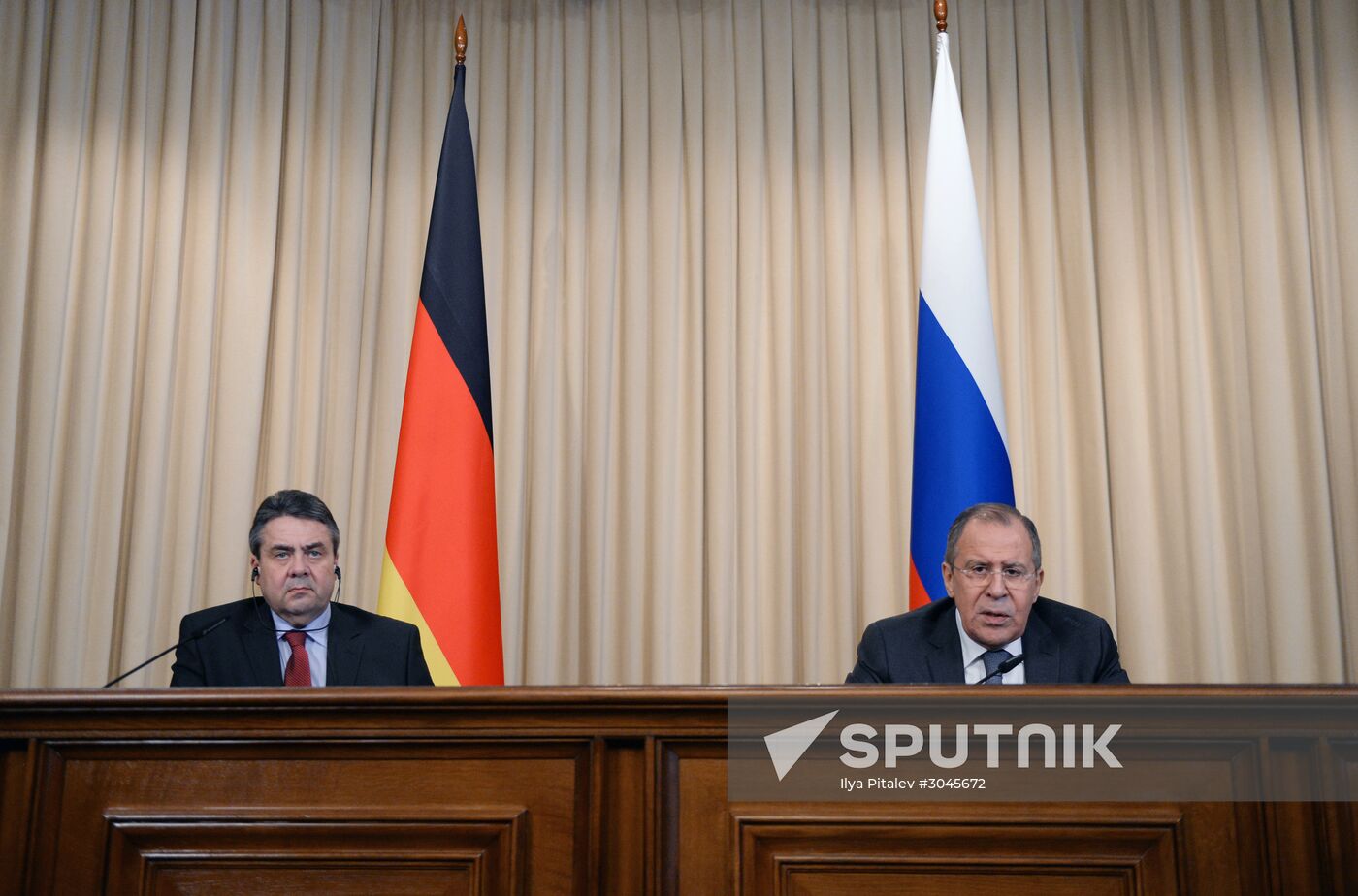 Russian Foreign Minister Sergei Lavrov's meeting with German Foreign Minister Sigmar Gabriel