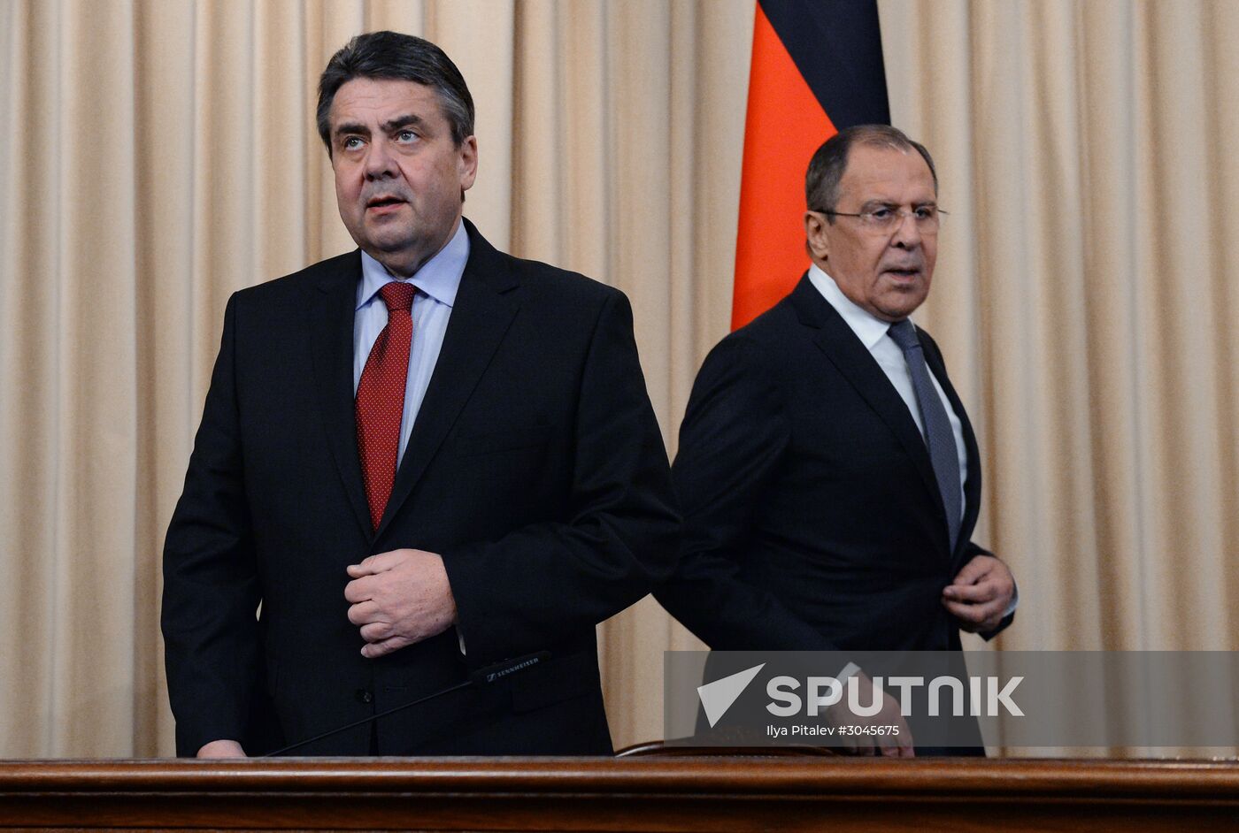 Russian Foreign Minister Sergei Lavrov's meeting with German Foreign Minister Sigmar Gabriel