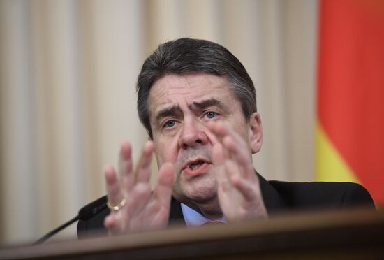 Russian Foreign Minister Sergei Lavrov's meeting with German Foreign Minister Sigmar Gabriel